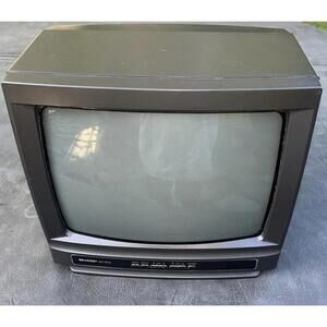 SHARP LINYTRON 13” Gaming Tv Retro Vtg 13C-M100 Works 1992